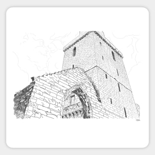 St Serf's Tower, Dysart in Scotland Sticker